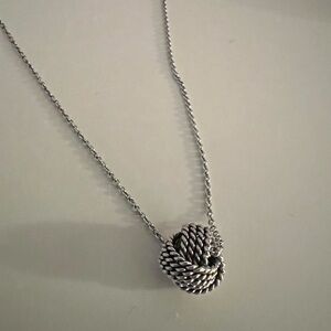 Tiffany & Co. Twisted Silver Knot Necklace